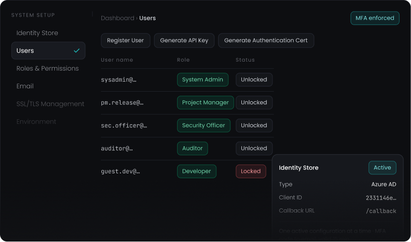 HSM-Protected Signing Keys