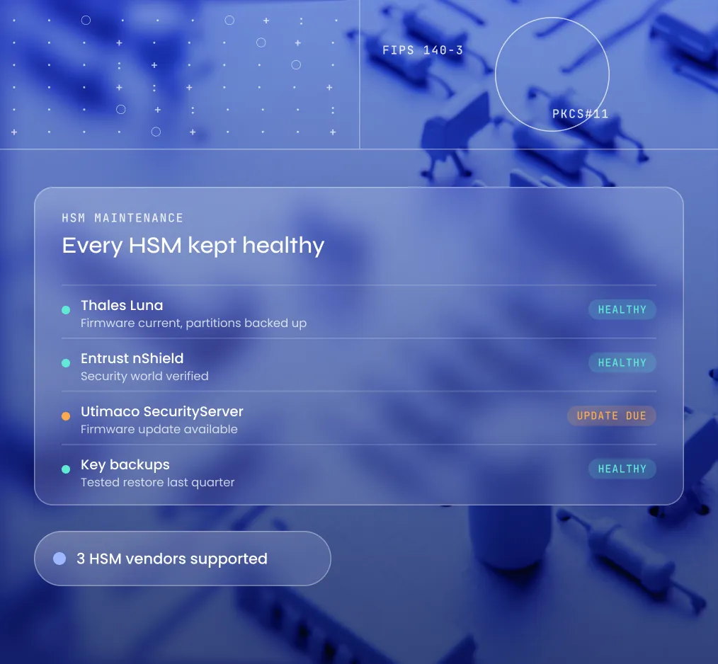 HSM Maintenance