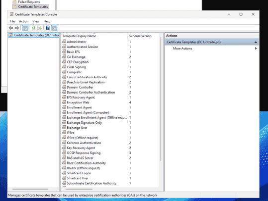 Configure Group Policy to Auto-enroll Windows devices 1 step1 certficate template