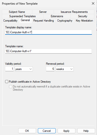 Configure Group Policy to Auto-enroll Windows devices 3 step3 general tab
