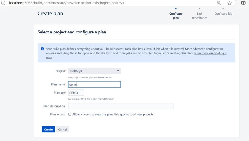 Plan Creation