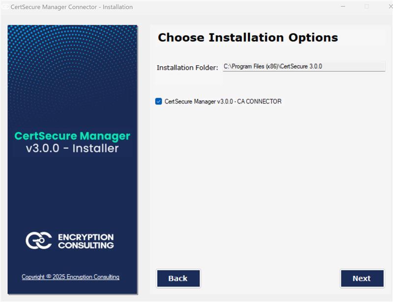 Choose Installation Options