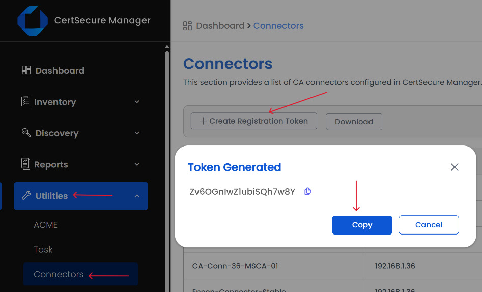 Create Registration Token