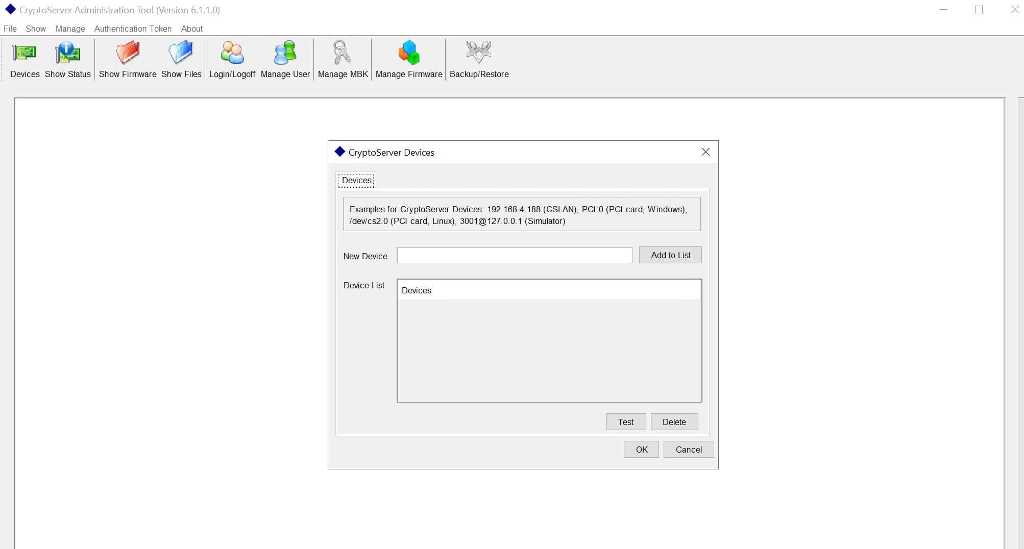 CryptoServer Administration Tool