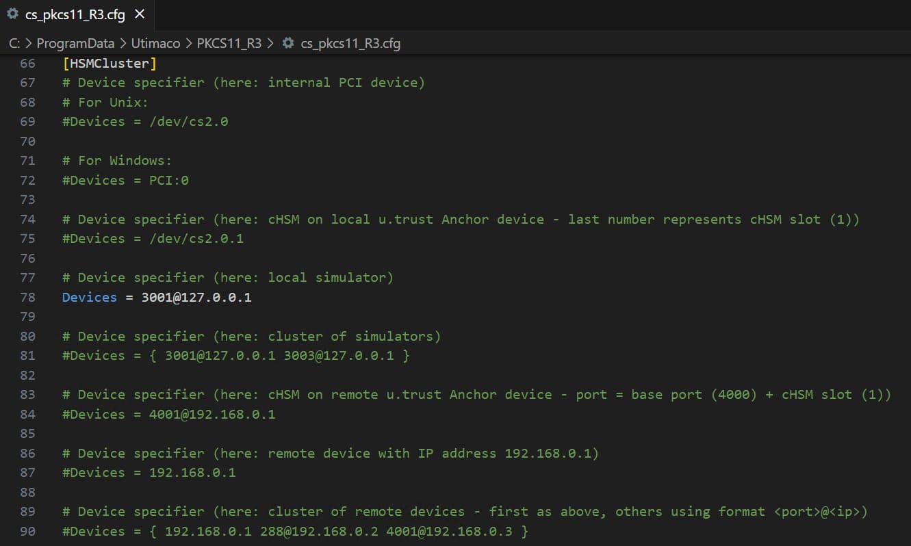 Update IP address of HSM