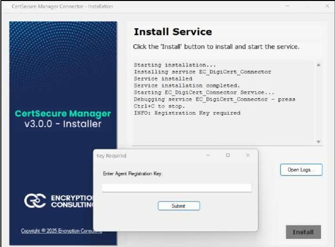 Agent Registration Key