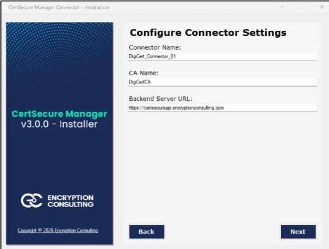 Configure Connector Settings