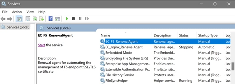 F5 renewal agent service