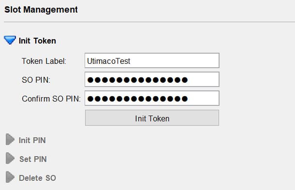 Provide temporary PIN for token slot