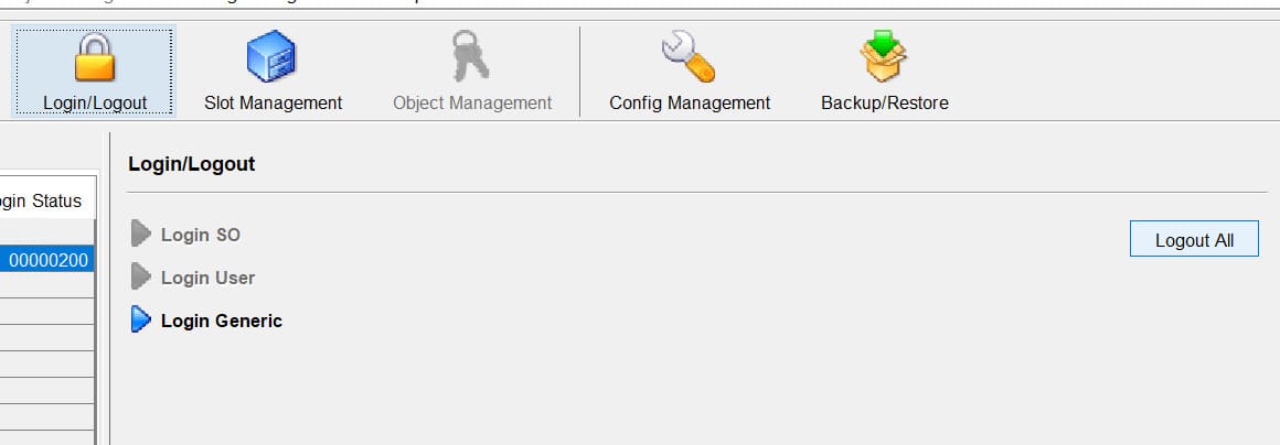Click on Logout All option