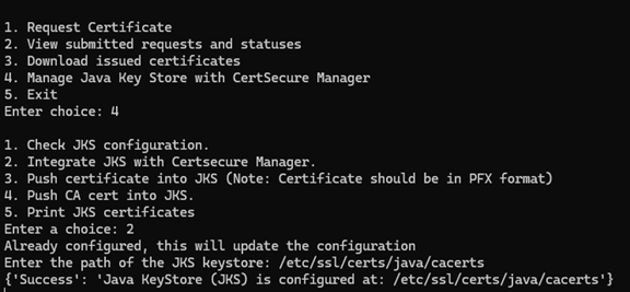 CertSecure Manager