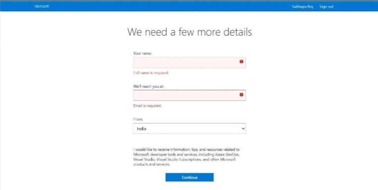 Account Sign In