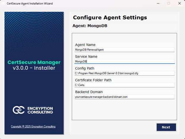 Agent settings