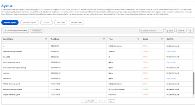 Certsecure agent route