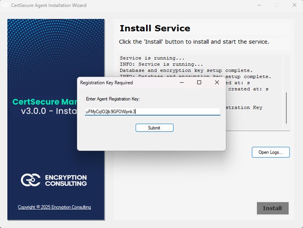 Registration key