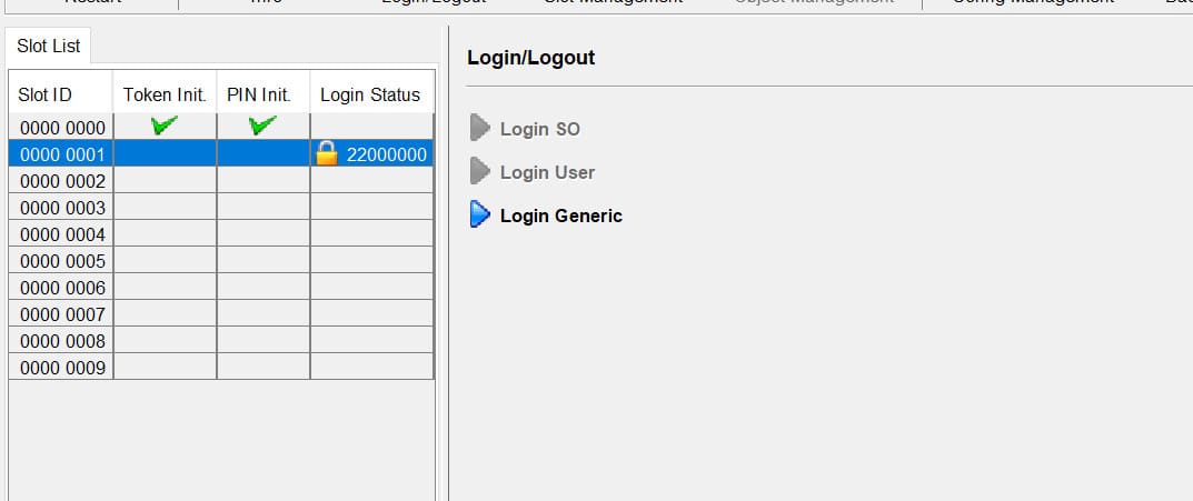 See lock in the login status