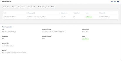 Success UI
