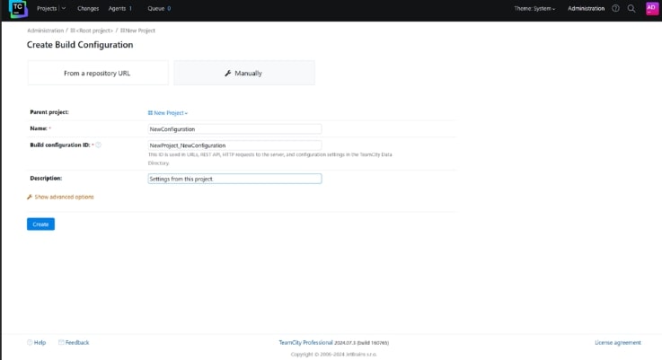 Build configuration