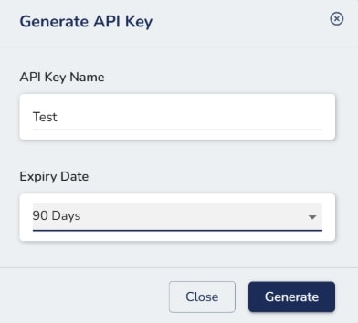 Generate API Key