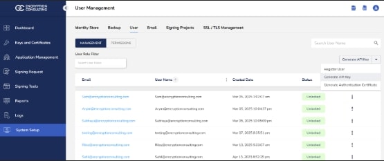Generate API Key
