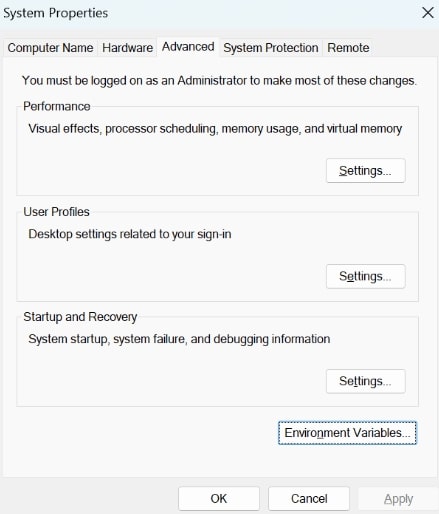 System Properties