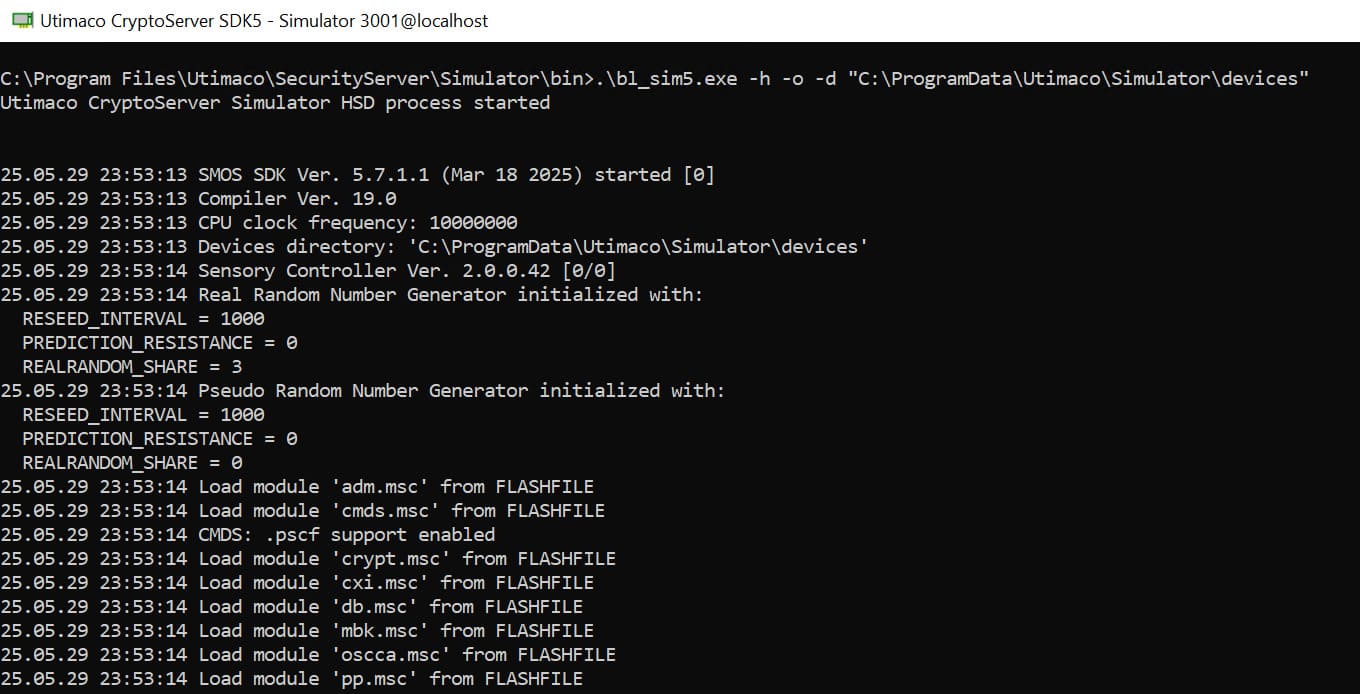 Utimaco Cryptoserver SDK5