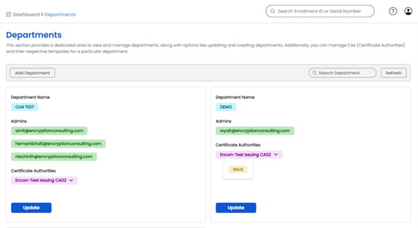 optimizing certificate management with self-service features