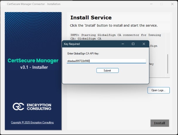 CA API Key