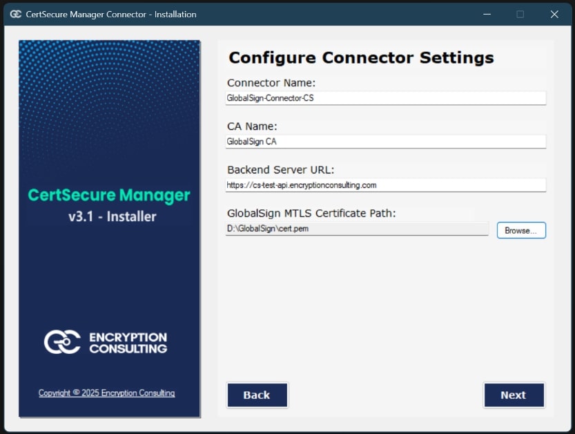 Connector Configuration