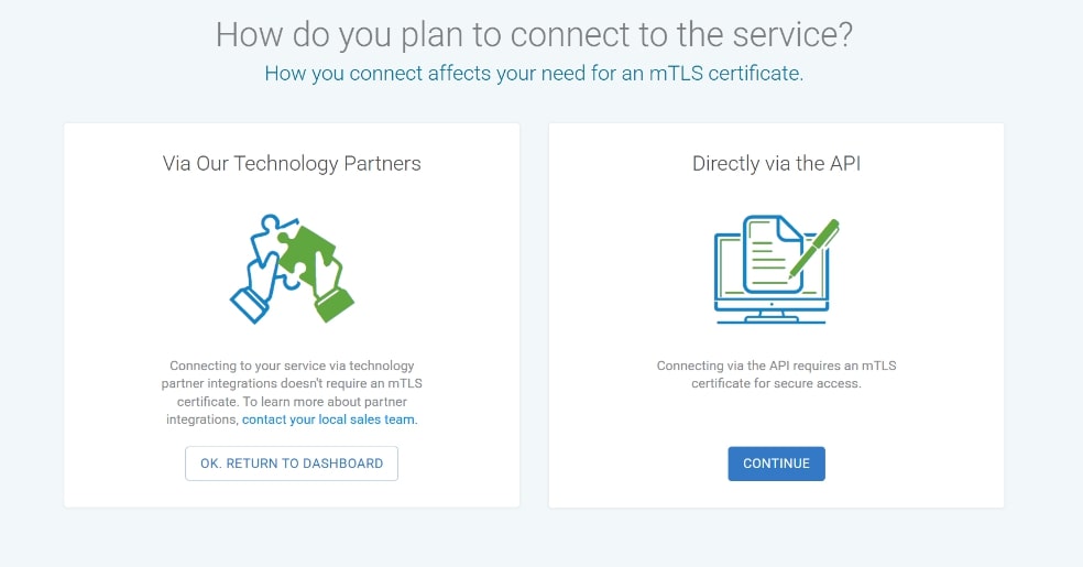 Direct via API