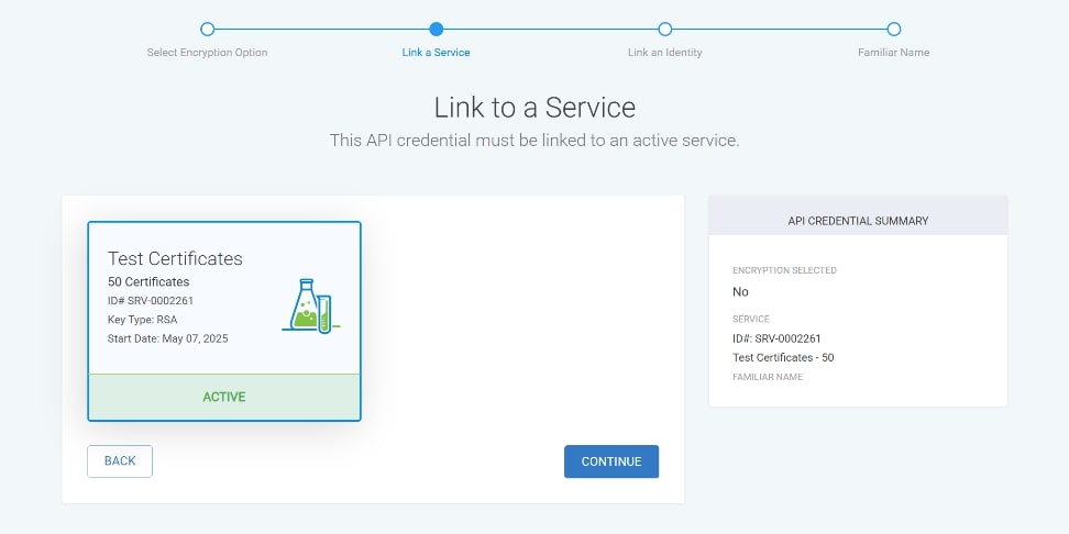 Link to service