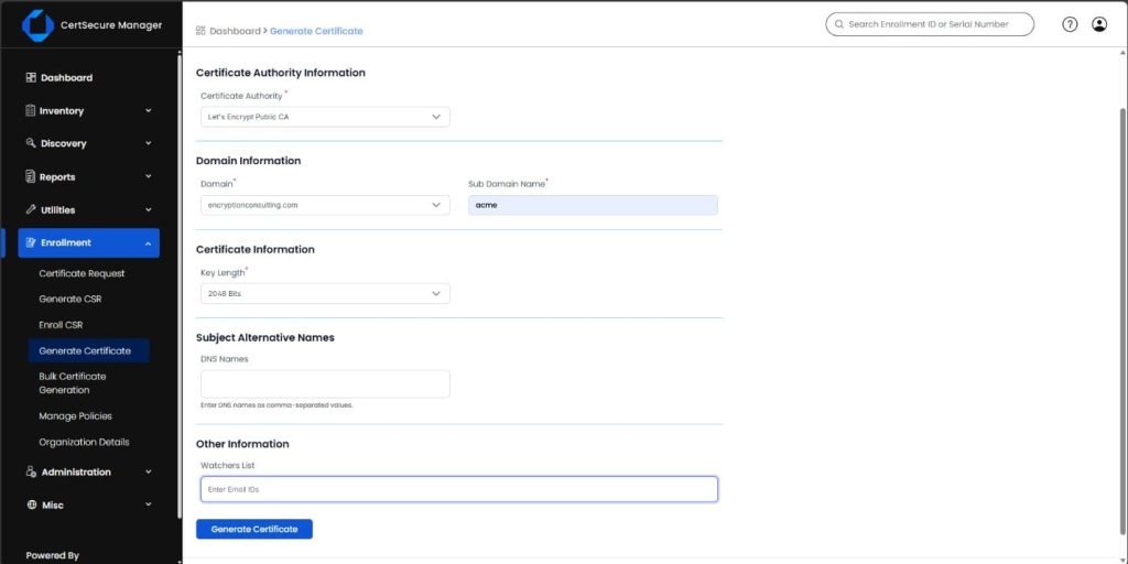 Let's Encrypt Integration Guide | Encryption Consulting