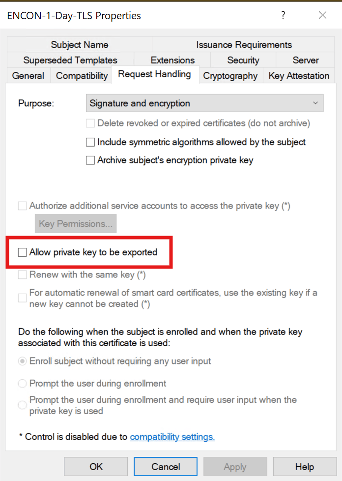Certificate Template Anatomy