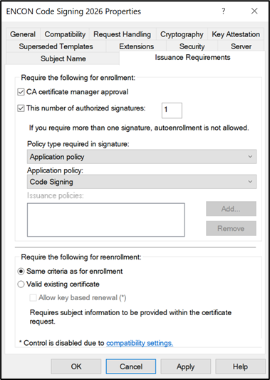 Certificate Template Anatomy