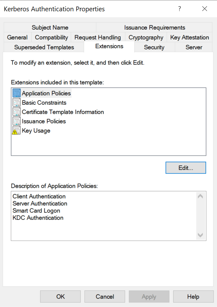 Certificate Template Anatomy