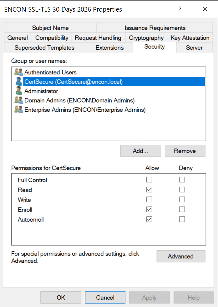 Certificate Template Anatomy