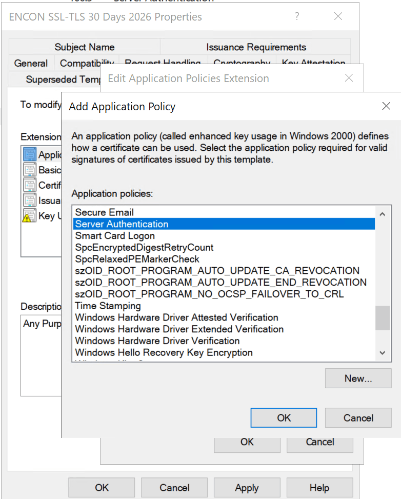 Certificate Template Anatomy