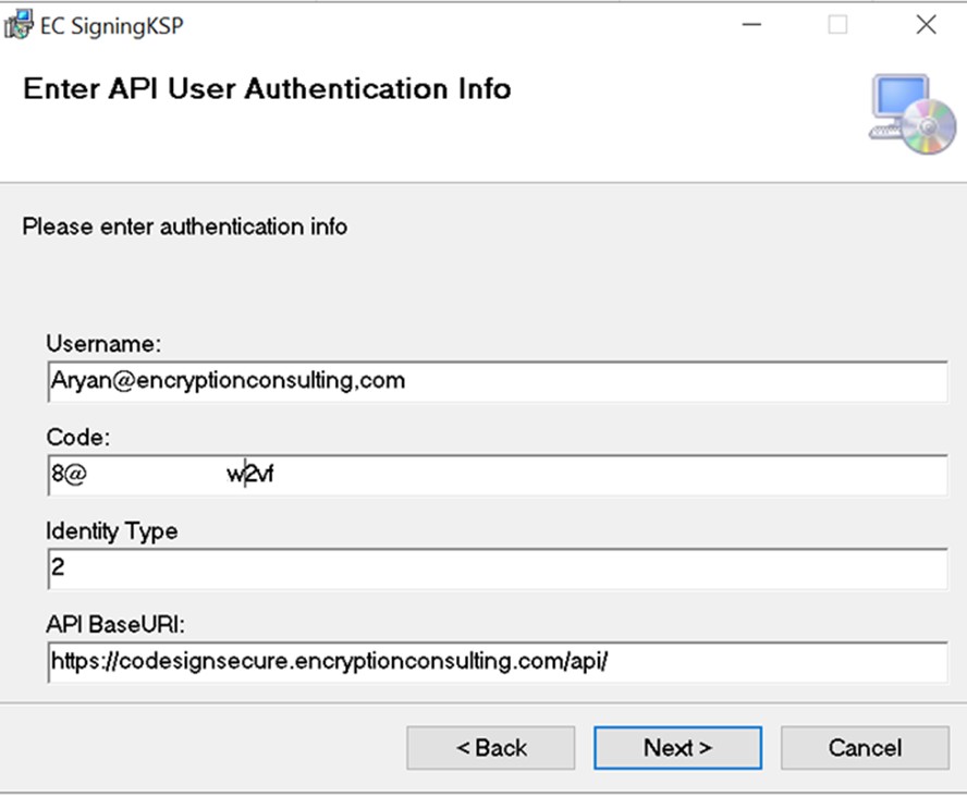 API User Authentication