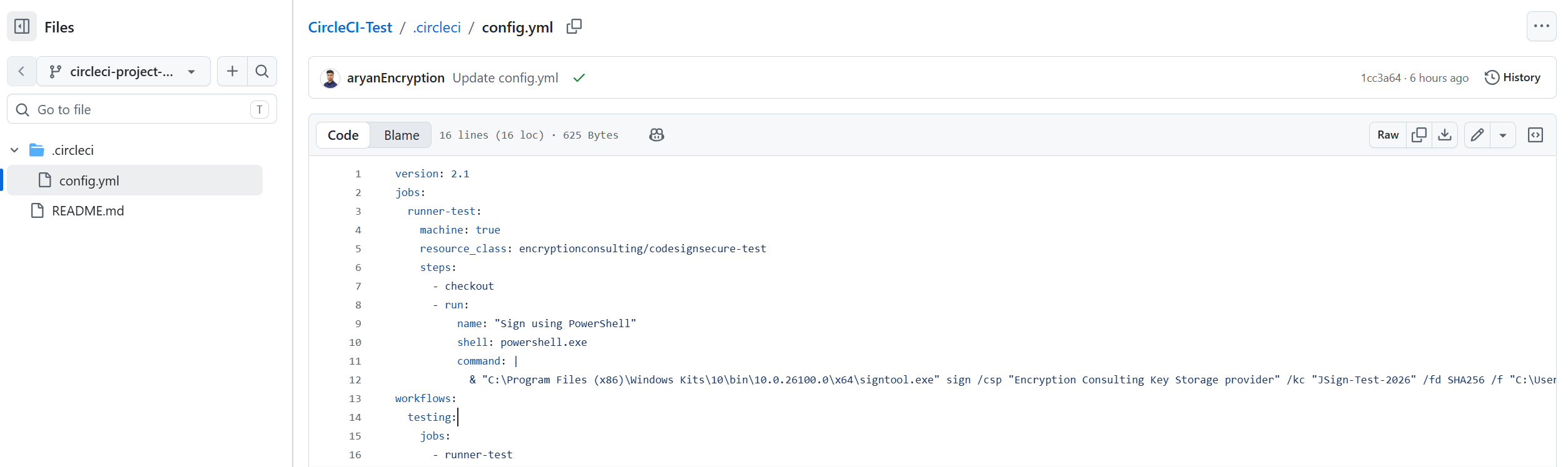 Config YAML