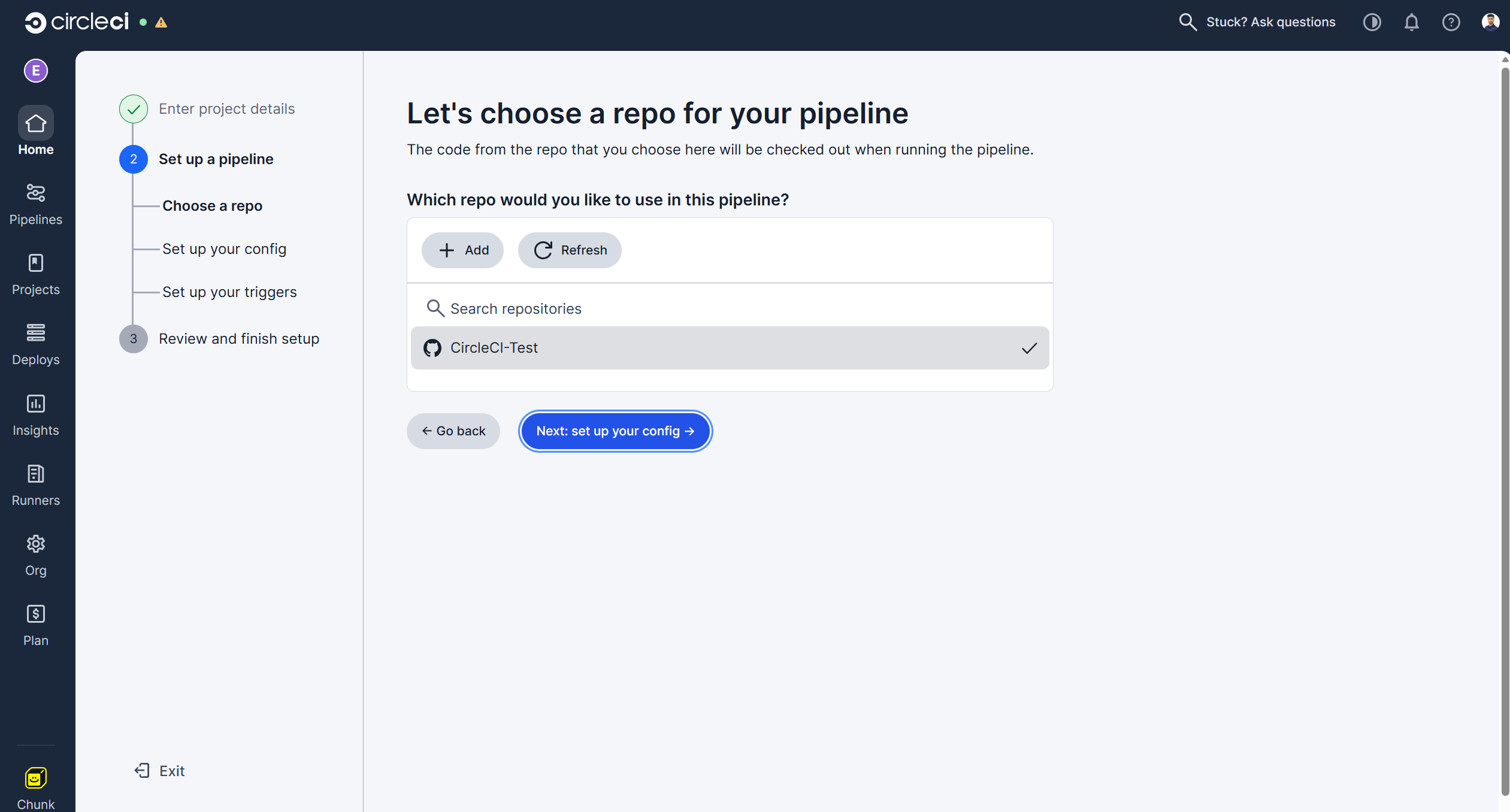 Connect GitHub