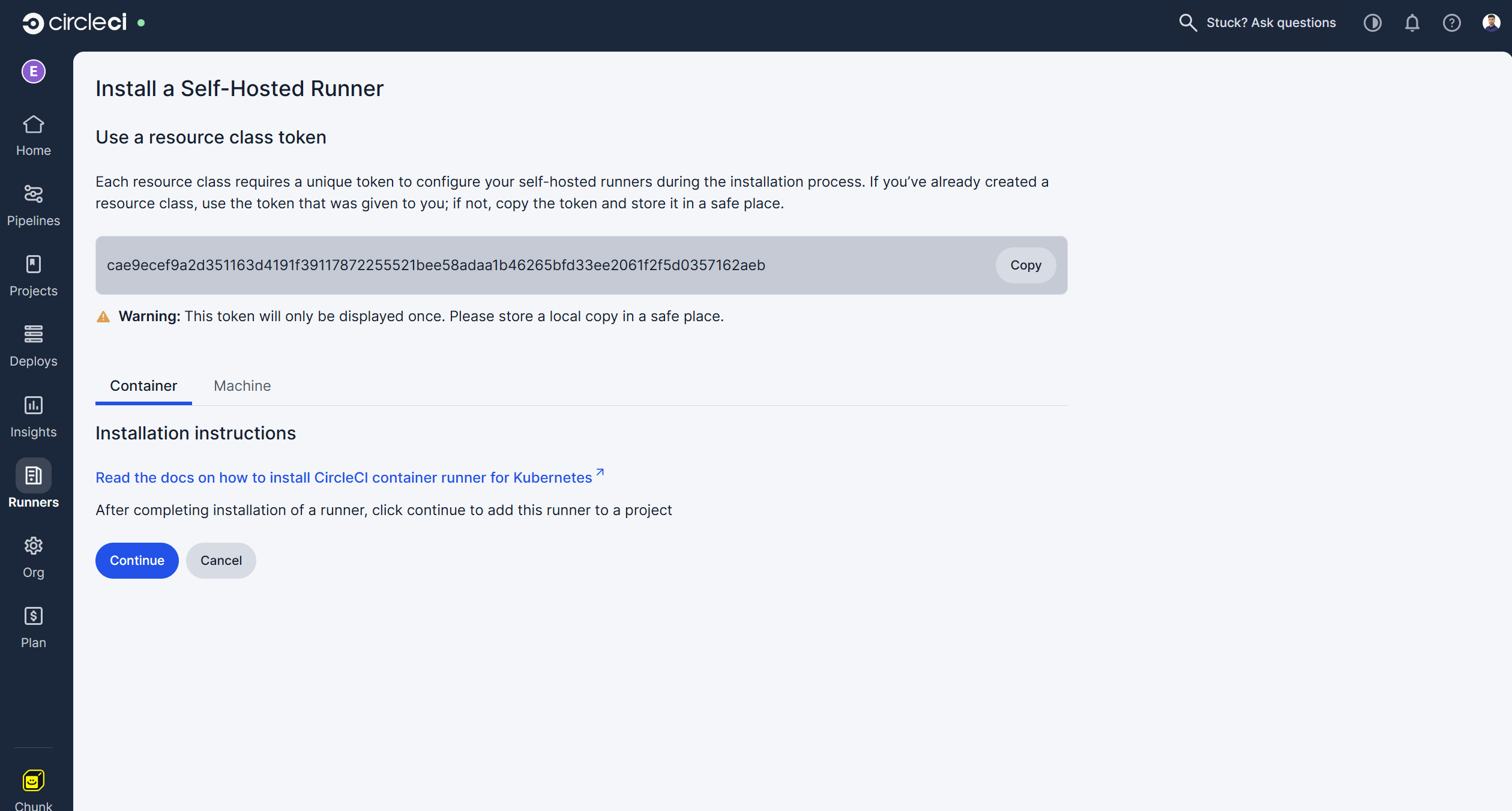 Install Self-Hosted Runner