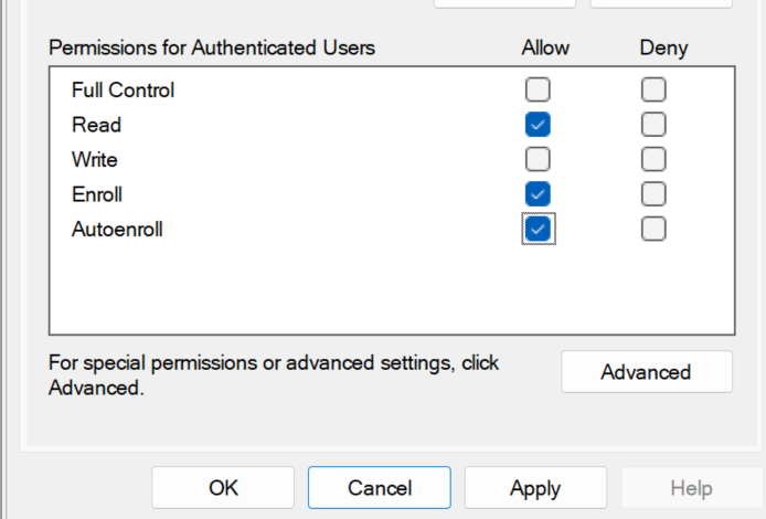 Configure Group Policy to Auto-enroll Windows devices 4 permissions