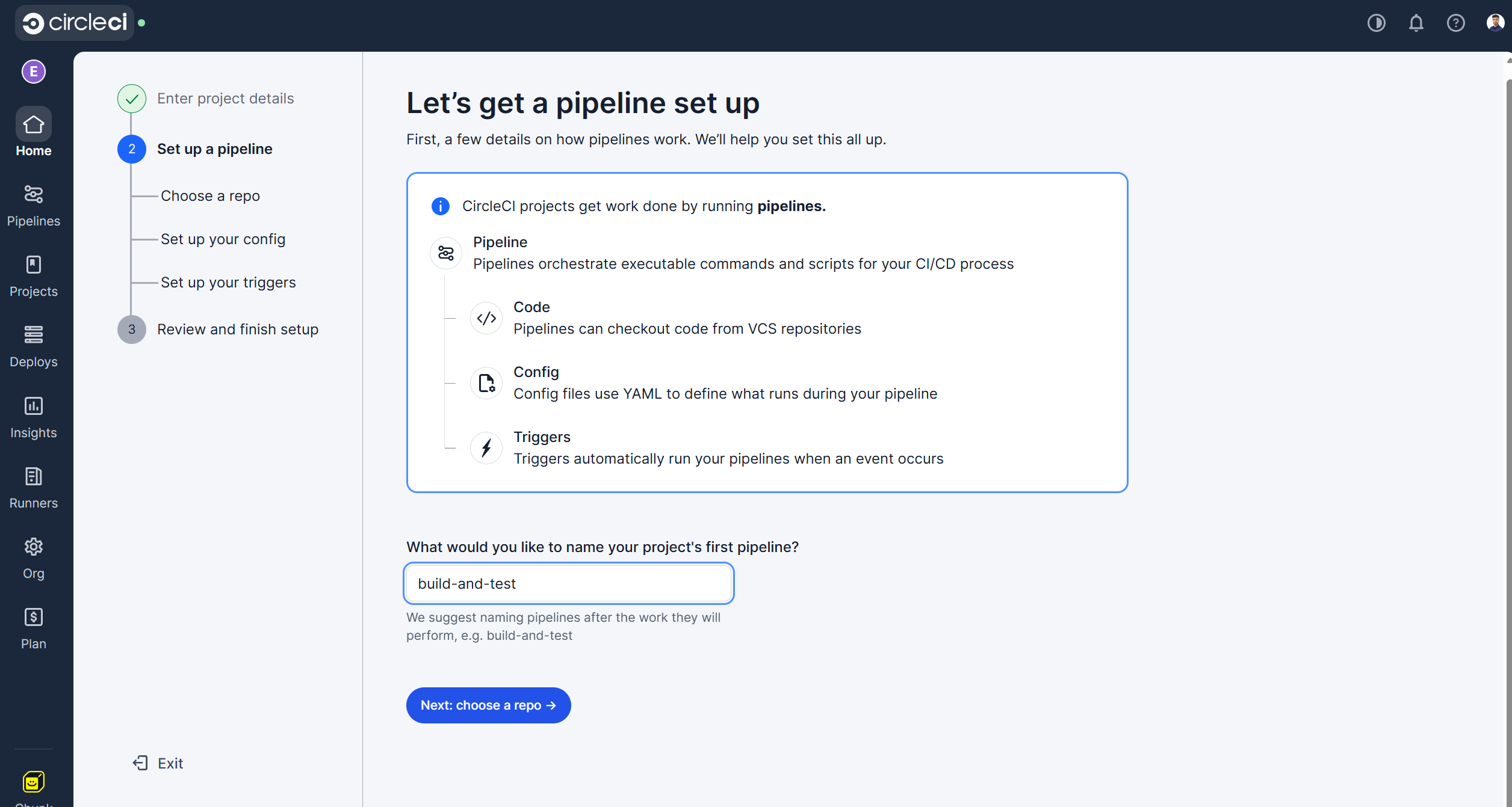 Pipeline Set Up