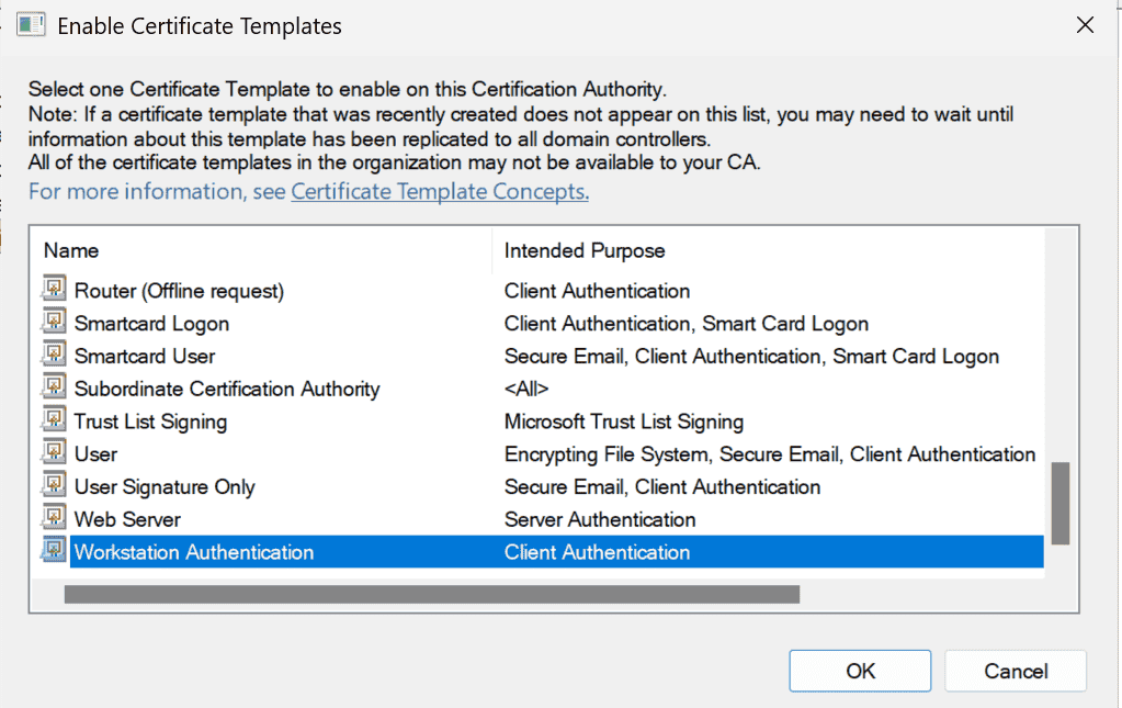 Configure Group Policy to Auto-enroll Windows devices 5 publish template