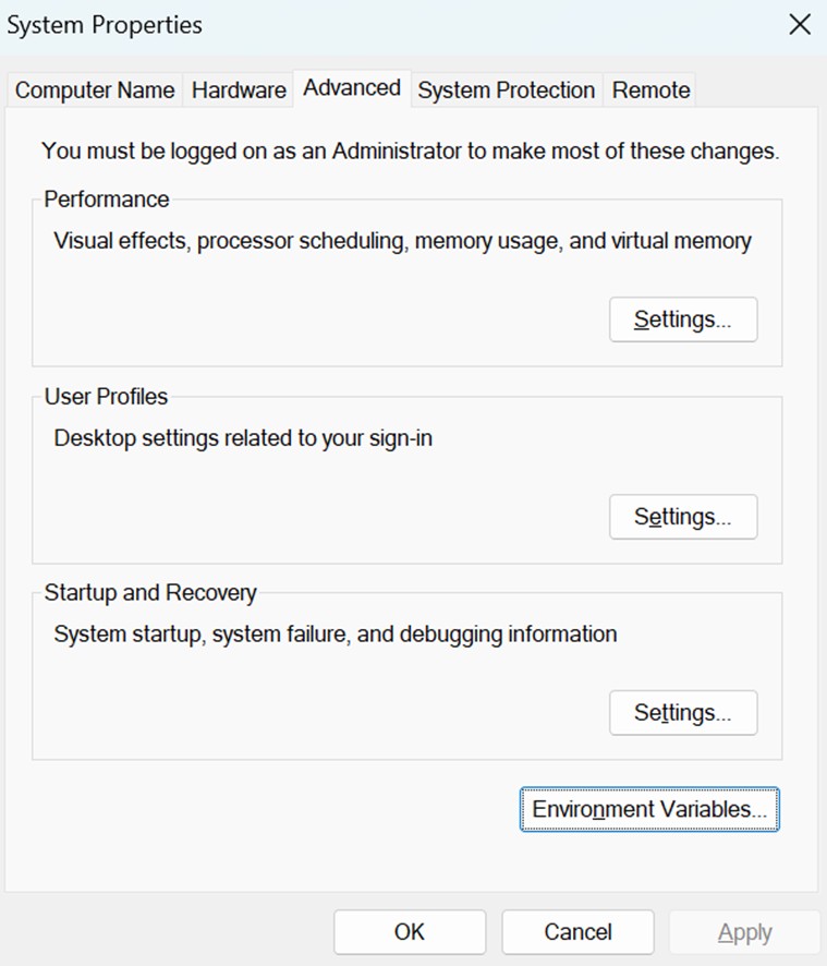 System Properties