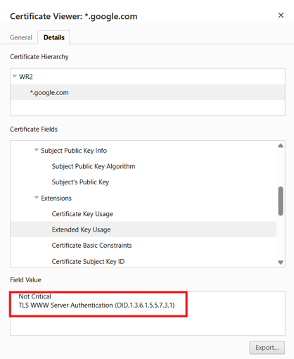 Public CA certificate