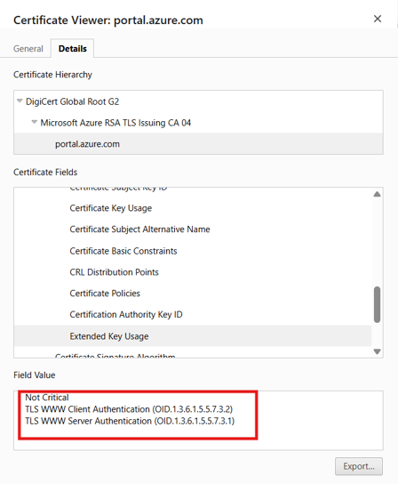 TLS certificates-dual EKU values