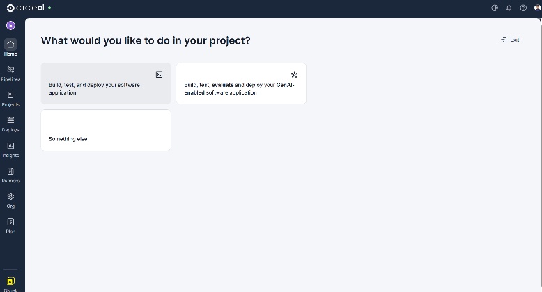 CircleCI Build, test, and deploy your software application option