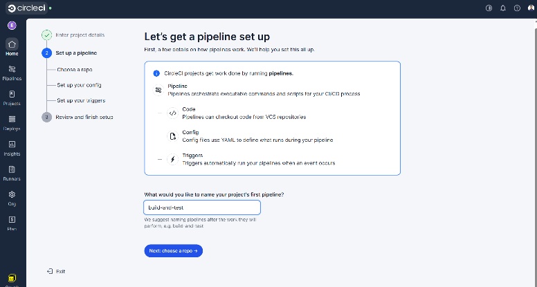 CircleCI pipeline name entry field