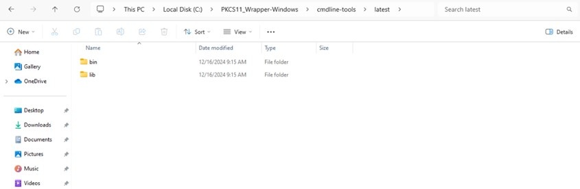File Explorer showing the cmdline-tools folder structure with the latest subfolder